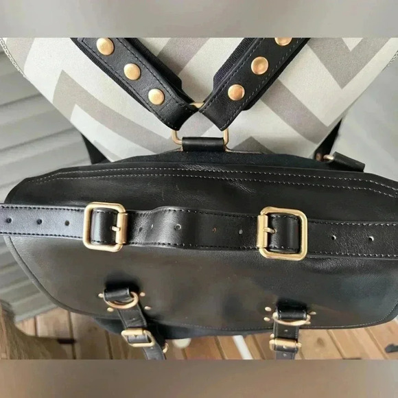 Timbuk2 x PHOEBE DAHL Travel  Convertible Backpack Black Canvas Leather - Picture 5 of 12